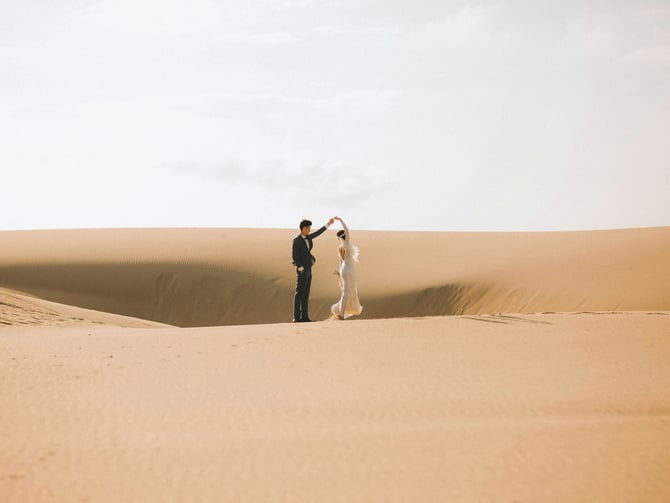 Couple in the desert